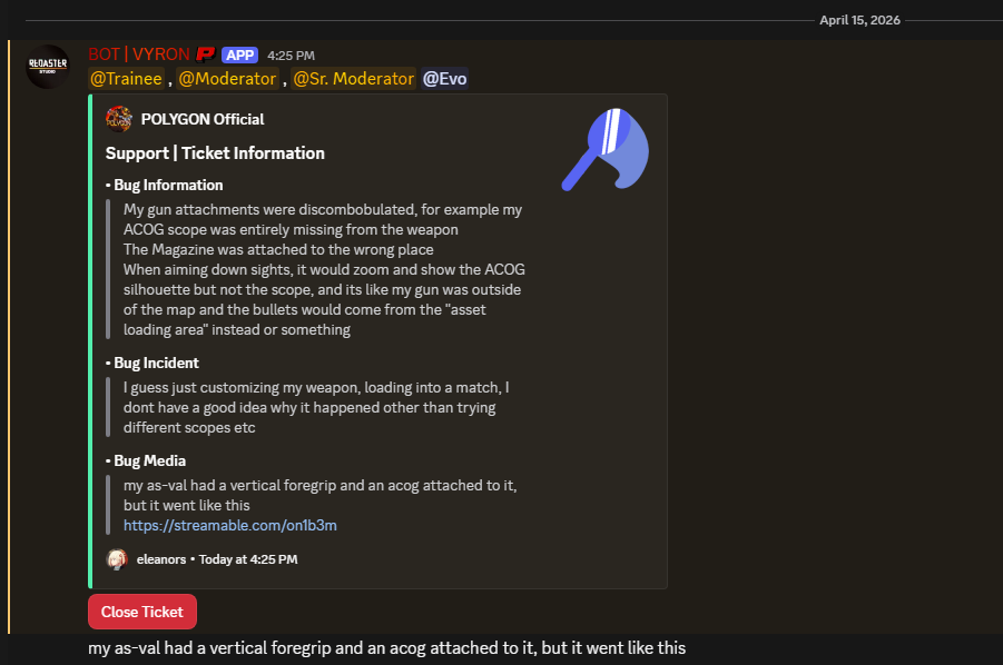 Submission attachment